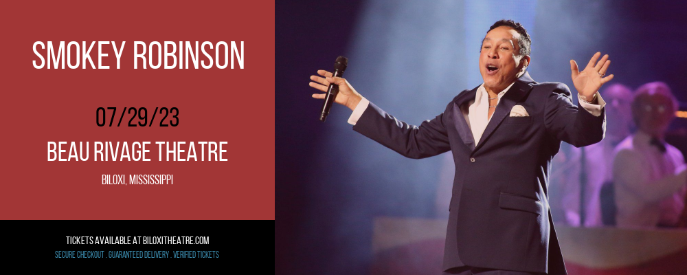 Smokey Robinson at Beau Rivage Theatre tickets Smokey Robinson at Beau Rivage Theatre